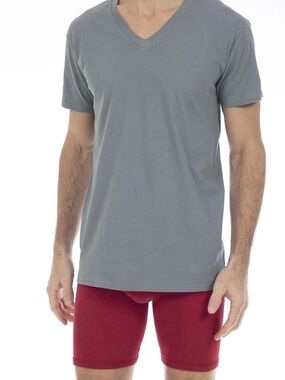 George Gray V-Neck T-Shirt – Bundle New
